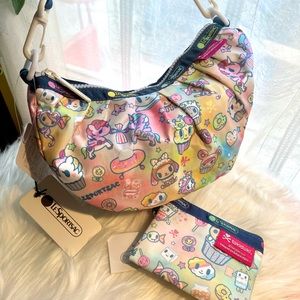 LeSportsac x Tokidoki Crossbody and Coin Purse Wallet Bundle
